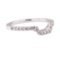 0.50 ctw Diamond Shaped Band - 14KT White Gold