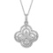 18k White Gold 0.93CTW Diamond Pendant, (SI1/G-H)