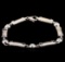 0.70 ctw Diamond Bracelet - 14KT White Gold