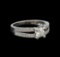 0.77 ctw Diamond Ring - 14KT White Gold