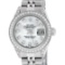 Rolex Ladies Stainless Steel Diamond Lugs MOP Diamond Datejust Wristwatch