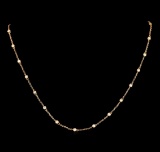 0.80 ctw Diamond Necklace - 18KT Rose Gold