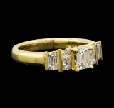 1.08 ctw Diamond Ring - 14KT Yellow Gold