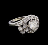 0.92 ctw Diamond Ring - 14KT White Gold