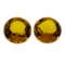 12.04 ctw.Natural Round Cut Citrine Quartz Parcel of Two