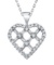 14k White Gold 1.00CTW Diamond Pendant, (SI2 /G-H)