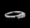 14KT White Gold 0.58 ctw Diamond Ring
