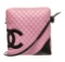 Chanel Pink Quilted Calfskin Leather Cambon Ligne Large Messenger Bag