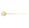 Opal Heart Stick Pin - Yellow Gold Plated