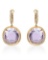 14k Rose Gold 12.66CTW Diamond and Amethyst Earrings, (I1/I)