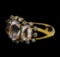 4.72 ctw Morganite and Diamond Ring - 18KT Rose Gold