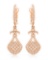 14k Rose Gold 0.75CTW Diamond Earrings, (I1/I)