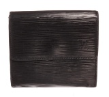 Louis Vuitton Black Epi Leather Elise Wallet