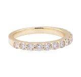 0.50 ctw Diamond Band - 14KT Yellow Gold