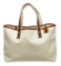 Gucci Cream GG Supreme Canvas Web Tote Handbag