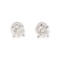 0.97 ctw Diamond Stud Earrings - 14KT White Gold