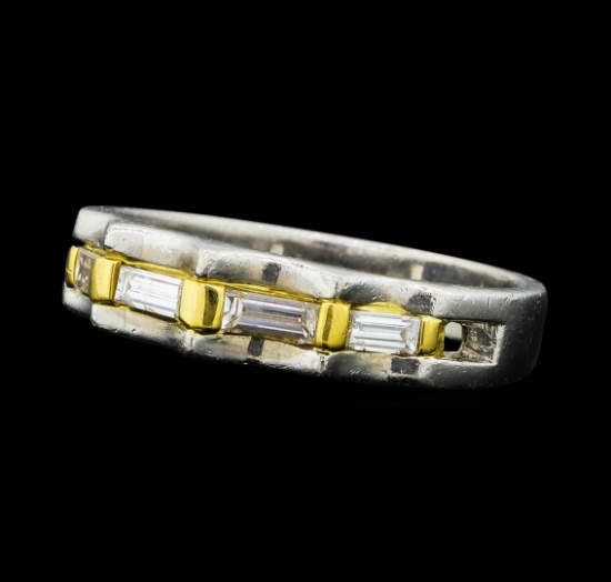 0.20 ctw Diamond Ring - Platinum and 18KT Yellow Gold