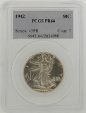 1942 Walking Liberty Half Dollar Proof Coin PCGS PR64