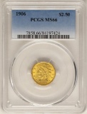 1906 $2 1/2 Liberty Head Quarter Eagle Gold Coin PCGS MS66