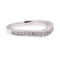 0.60 ctw Diamond Chevron Band - 14KT White Gold