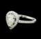 18KT White Gold 1.06 ctw Diamond Ring