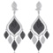 18k White Gold 4.87CTW Diamond and Black Diamonds Earrings, (VS1-VS2/G)
