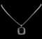 22.17 ctw Tourmaline and Diamond Pendant With Chain - 14KT White Gold