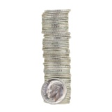Roll of (50) 1964 Brilliant Uncirculated Roosevelt Dimes