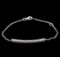 0.65 ctw Diamond Bracelet - 14KT White Gold