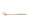 Pearl Wishbone Stick Pin - 10KT Yellow Gold