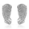 14k White Gold 1.00CTW Diamond Earrings, (I1-I2/G-H)