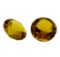 6.56 ctw.Natural Round Cut Citrine Quartz Parcel of Two