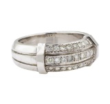 0.55 ctw Diamond Ring - 18KT White Gold