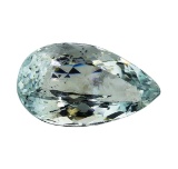 5.63 ct.Natural Pear Cut Aquamarine