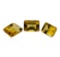 3.49 ctw.Natural Emerald Cut Citrine Quartz Parcel of Three