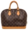 Louis Vuitton Monogram Canvas Leather Alma MM Handbag