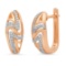 14k Gold 0.14CTW Diamond Earrings, (I1)