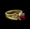 14KT Yellow Gold 2.13 ctw Ruby and Diamond Ring