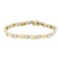 1.70 ctw Diamond Bracelet - 14KT Yellow and White Gold