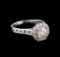 1.49 ctw Diamond Ring - 14KT White Gold