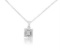 14k White Gold 0.52CTW Diamond Pendant, (I1-I2/H-I)