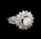 2.40 ctw Diamond Ring - 14KT White Gold