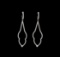 1.17 ctw Diamond Earrings - 14KT White Gold