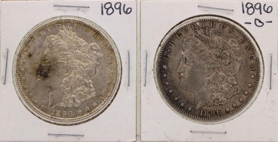 Lot of 1896 & 1896-O $1 Morgan Silver Dollar Coins
