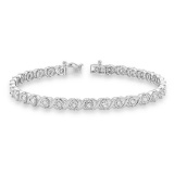 .925 Sterling Silver 8.10MM Fancy Open Link Bracelet 7.00 and 8.00 inches