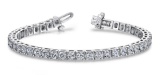 14K White Gold 18.70CTW Diamond Bracelet, (SI/G-H)