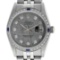 Rolex Mens Stainless Steel Meteorite Diamond And Sapphire Datejust Wristwatch