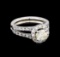 1.64 ctw Diamond Ring - 14KT White Gold