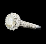 1.81 ctw Diamond Ring - 14KT White Gold