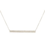 0.3 ctw Diamond Necklace - 14KT White Gold